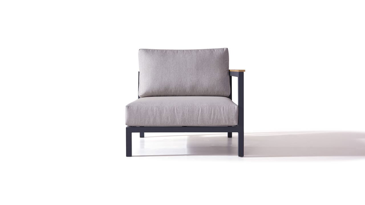 Plaza Abschlusssofa 90 cm, rechts - anthrazit